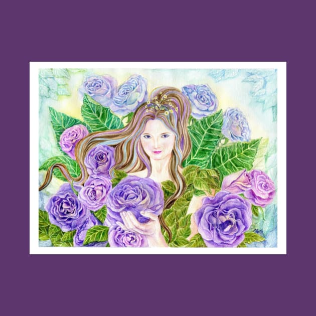 Lilac Mystique Rose Fairy by cristinahansen