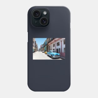 Classic Blue Car In Havana Phone Case