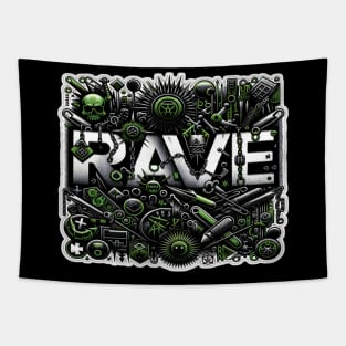 Rave | Rave Party | Futur Rave #A1 Tapestry