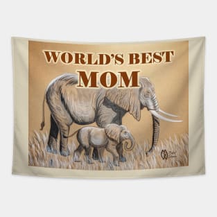 World's Best Mom Tapestry