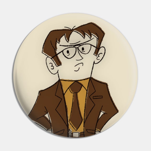 Dwight Schrute Pin by Legend of Louis Design Co.