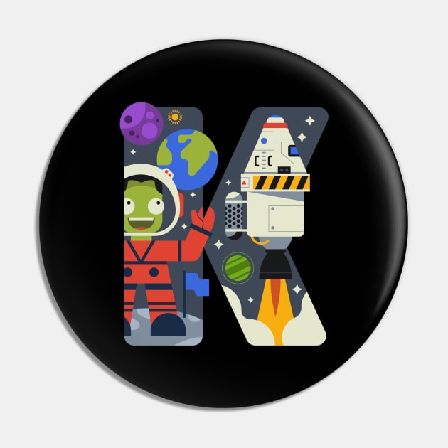 No Kerbal Left Behind Pin by thehappyonion