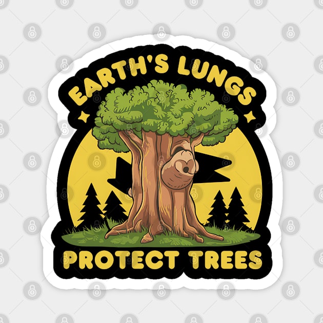 Protect Trees Magnet by NomiCrafts