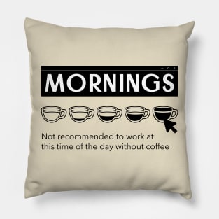 Not A Morning Person Coffee Lover I Need Coffee Pillow