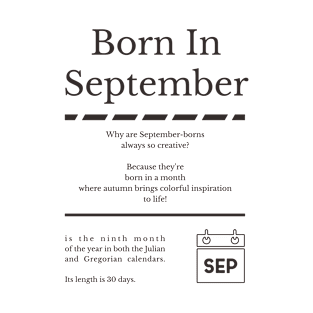 Born in September T-Shirt