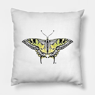 Not so real Butterfly green Pillow