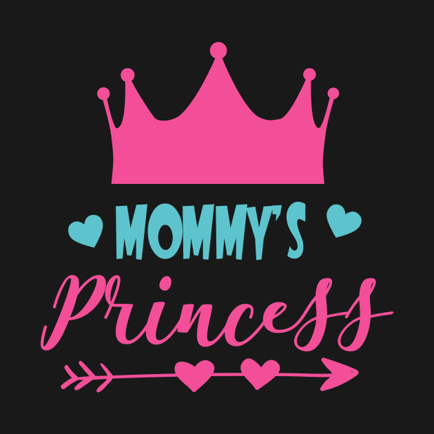 Mommy's Princess, Little Princess, Crown, Hearts by Jelena Dunčević