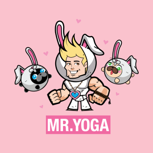 Mr. Yoga and the pugs Easter T-Shirt