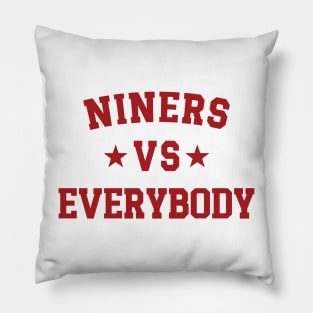 Niners Vs Everybody v3 Pillow