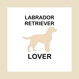 labrador retriever lover yellow silhouette T-Shirt