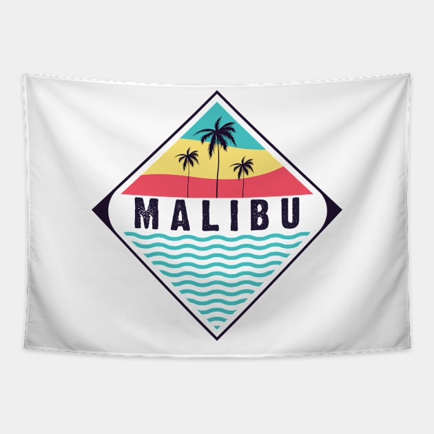 Malibu vibes Tapestry by SerenityByAlex
