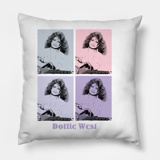 Dottie West 80s Pop Art Pillow by KERIKIL