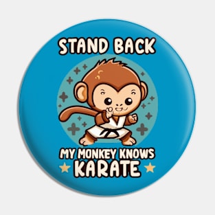 Karate Monkey Pin