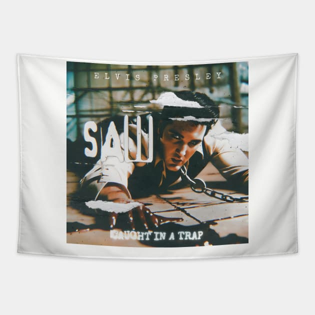 SAW: Caught In A Trap Tapestry by Aloha From El Perrito 
