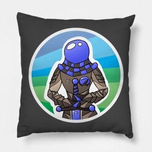 Astroknight - Steampunk Astronaut Knight Pillow