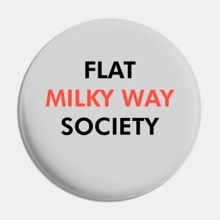 Flat Milky Way Society (Dark) Pin