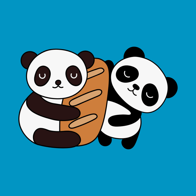 twin panda by pink is cute