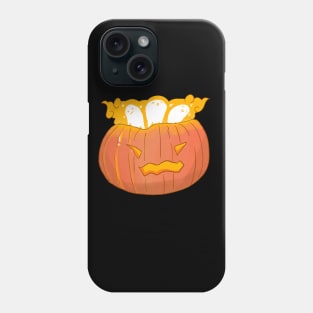 Pumpkin with cute kawaii ghosts Phone Case