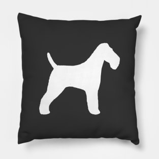 Wire Fox Terrier Silhouette Pillow