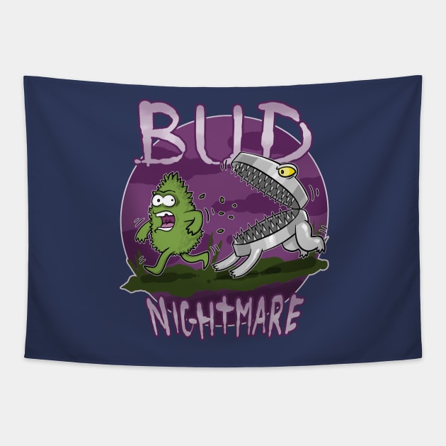 Bud Nightmare Tapestry by Andriu