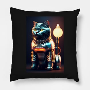 British Shorthair Cyborg Pillow