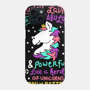 Womens Funny Lunch Lady product I Magical Cafeteria Unicorn Phone Case