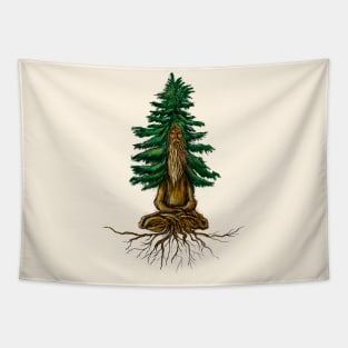 Sage of the silent pine (Color) Tapestry