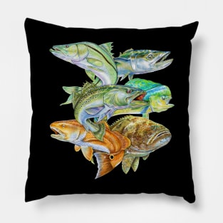 Saltwater Game Fish Pillow