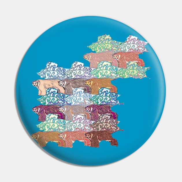 Tibetan Blue Bears Pin by Jynn&Lynn