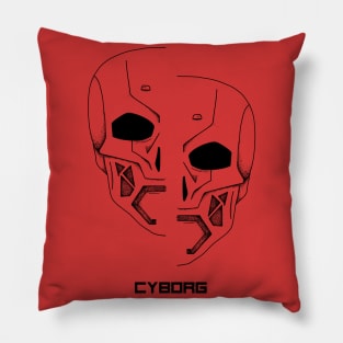 Cyborg Sci-Fi retro Pillow