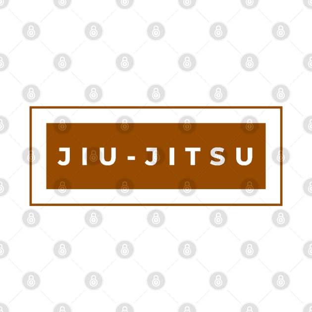 BJJ Jiu Jitsu Minimal Brown by HootVault