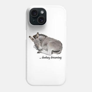 Grey Donkey Dreaming Phone Case