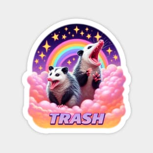 Opossum Trash Scream Magnet