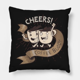 Cheers Coffee Buddy Pillow