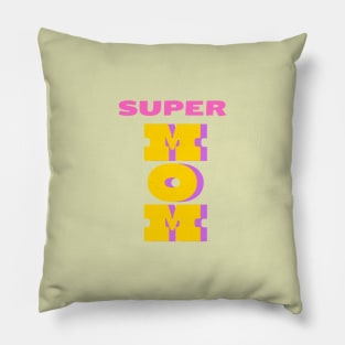SUPERMOM, mothers day, american mother Pillow