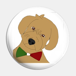 Italian knot dog Pin