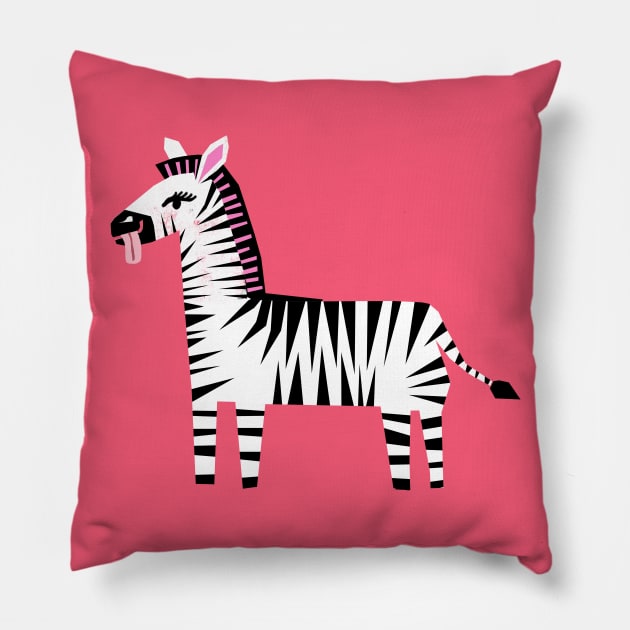 Zebra Pillow by wacka