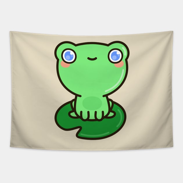 Cute frog Tapestry by peppermintpopuk