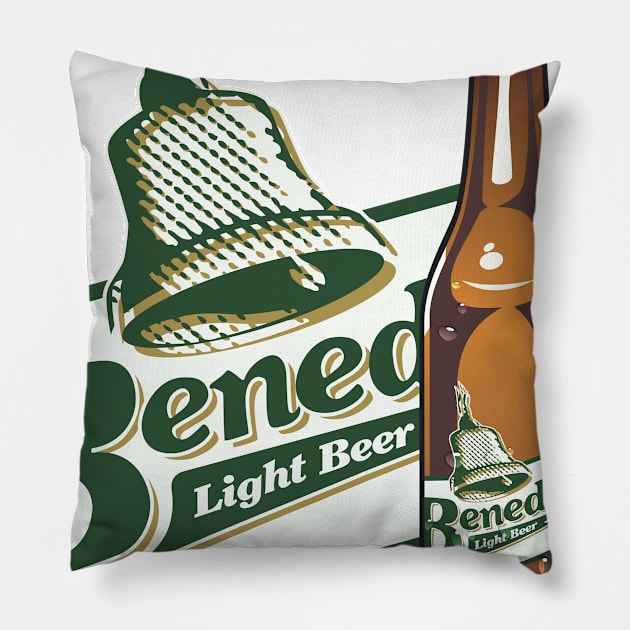 Benedict Light Beer Pillow by MBK