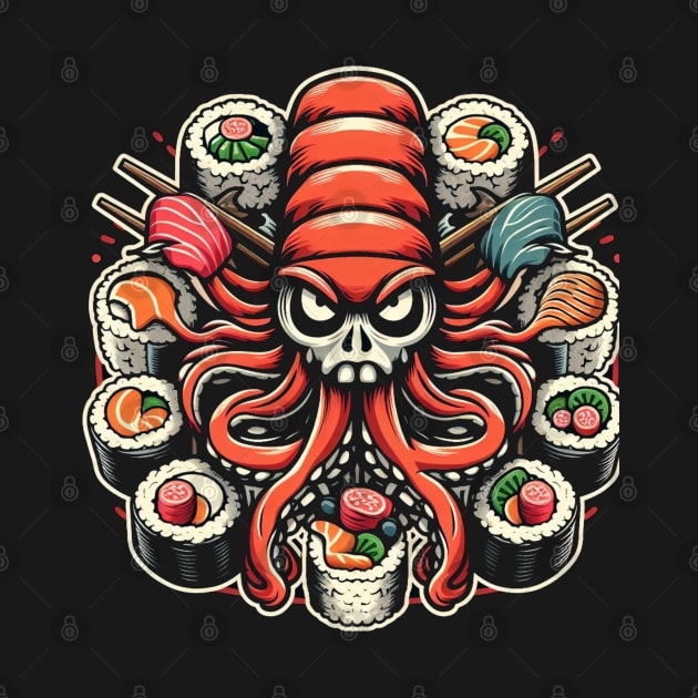 Octo Sushi | Cool Sushi Lover Art by CP6Design