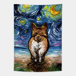 Beach Nights - Corgi Tapestry