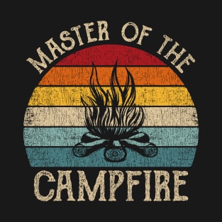 Master Of The Campfire Funny Camping Clothing Retro Camper T-Shirt