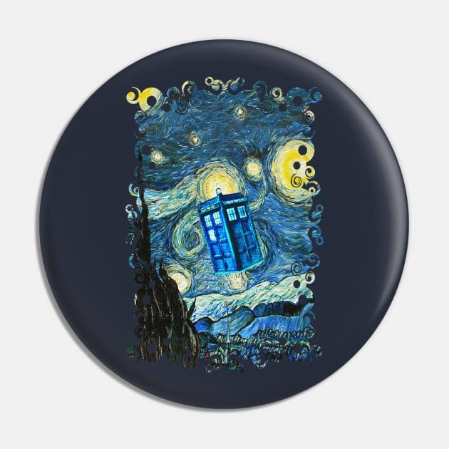 Soaring Blue Phone box Pin by Dezigner007