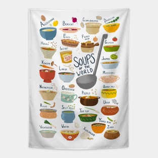 Soups of the World A-Z Tapestry