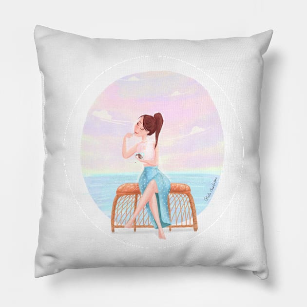 Loving Icecream Pillow by LeilaCharaf