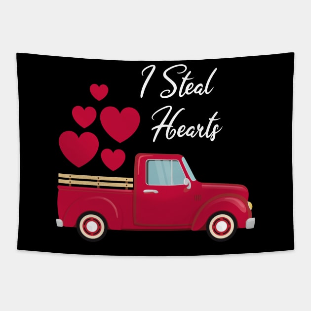 I Steal Hearts Valentines Day Tapestry by The store of civilizations