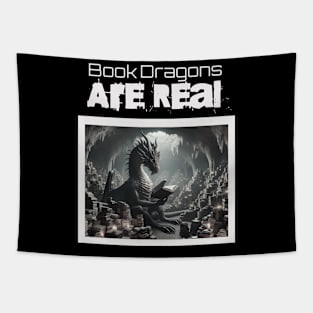 Book Dragons Are Real Book Collection Lover Tapestry