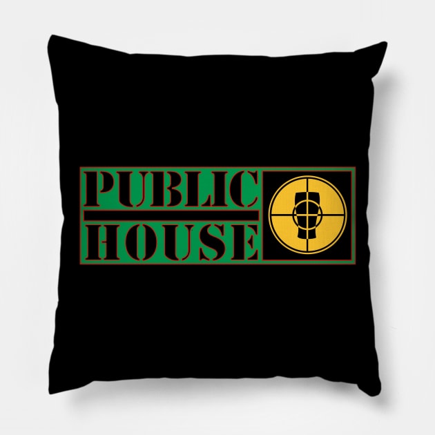 Public House Pillow by mikiex
