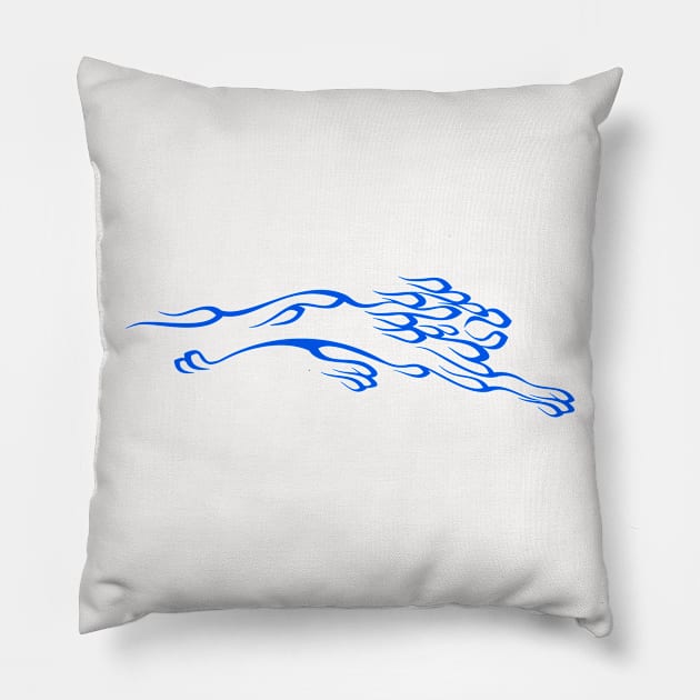 Flaming shape 2 Pillow by PhantomLiving