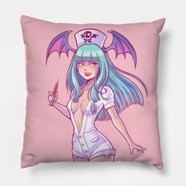 Morrigan Nurse Pillow by MauroAlbatros